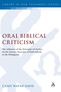 Cover image: Oral Biblical Criticism 1st edition 9781850759720