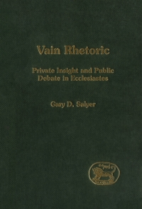 表紙画像: Vain Rhetoric 1st edition 9781841271811