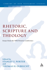 Imagen de portada: Rhetoric, Scripture and Theology 1st edition 9781850756071