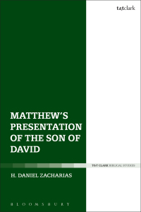 Imagen de portada: Matthew’s Presentation of the Son of David 1st edition 9780567670779
