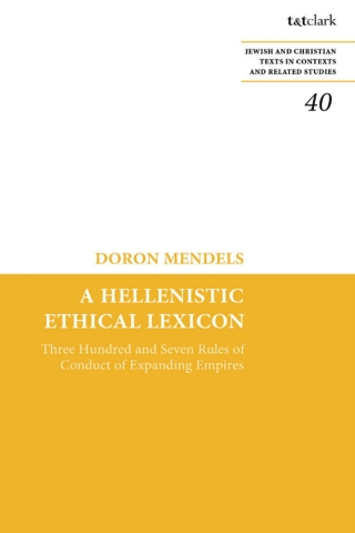 Imagen de portada: A Hellenistic Ethical Lexicon 1st edition 9780567718273