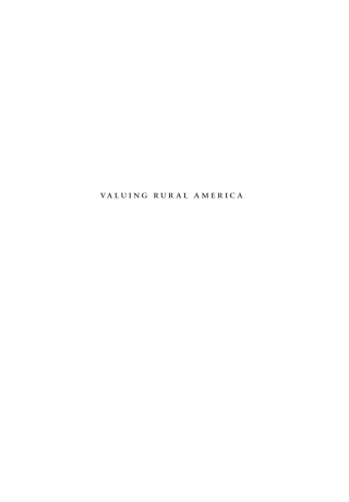 Cover image: Valuing Rural America: Foundations of Data Analysis 1st edition 9780578443799
