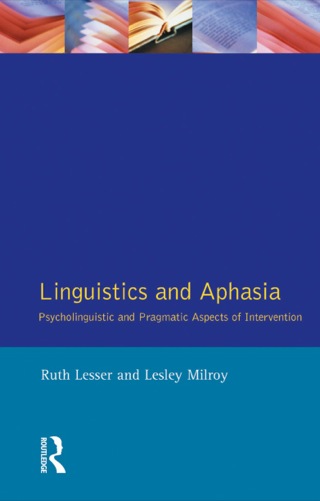 Cover image: Linguistics and Aphasia 9780582022218