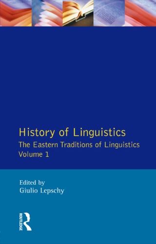 Cover image: History of Linguistics Volume I 9780582094895
