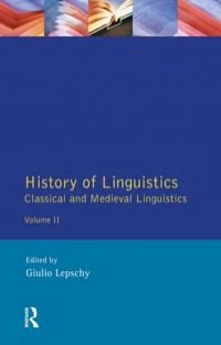 Cover image: History of Linguistics Volume II 9780582094918