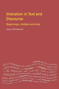 Cover image: Intonation in Text and Discourse 9780582234741