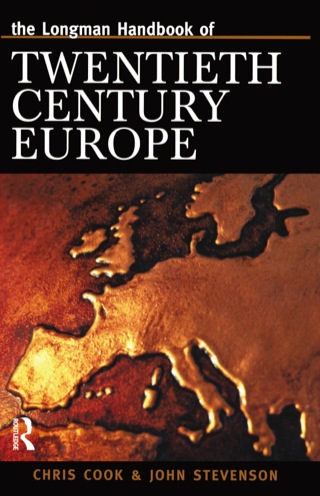 Cover image: Longman Handbook of Twentieth Century Europe 9780582235083
