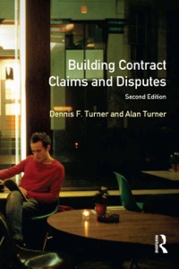 Cover image: Building Contract Claims and Disputes 2nd edition 9780582285118