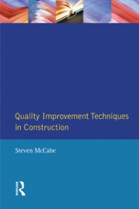 Cover image: Quality Improvement Techniques in Construction 9780582307766