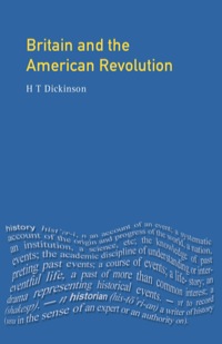 Cover image: Britain and the American Revolution 9780582318397