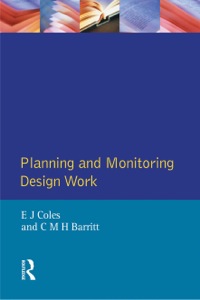 Cover image: Planning and Monitoring Design Work 9780582320291