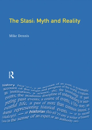 Cover image: The Stasi 9780582414228