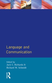 Cover image: Language and Communication 9780582550346