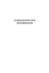 Cover image: Globalization and Neoliberalism 9780847685363