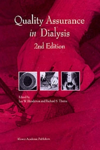 表紙画像: Quality Assurance in Dialysis 2nd edition 9780792352815
