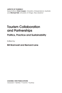 Omslagafbeelding: Tourism Collaboration and Partnerships 1st edition 9781873150795