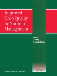 Imagen de portada: Improved Crop Quality by Nutrient Management 1st edition 9780792358503