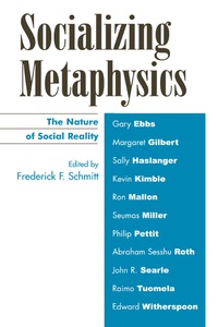 Cover image: Socializing Metaphysics 9780742514287