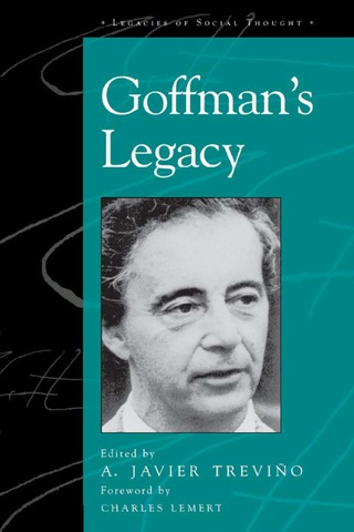 Titelbild: Goffman's Legacy 1st edition 9780742519770