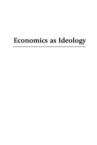 Cover image: Economics as Ideology 9780742531123