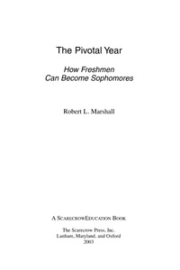 Cover image: The Pivotal Year 9780810847163