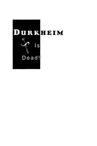 Cover image: Durkheim is Dead! 9780759102996