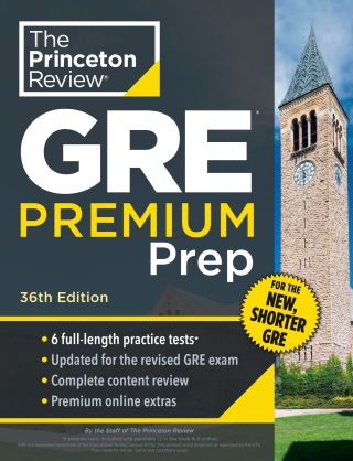 Cover image: Princeton Review GRE Premium Prep 36th edition 9780593517826