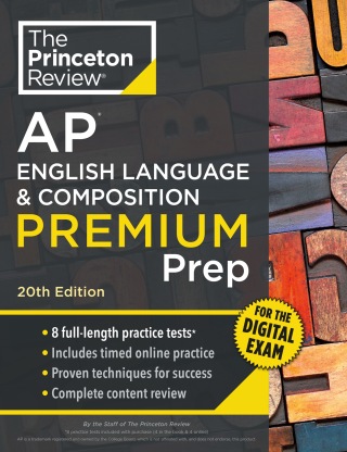 Cover image: Princeton Review AP English Language & Composition Premium Prep 20th edition 9780593518434