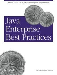 Cover image: Java Enterprise Best Practices 1st edition 9780596003845