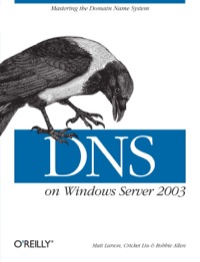 Cover image: DNS on Windows Server 2003 3rd edition 9780596005627