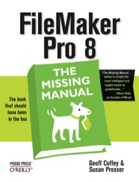 Cover image: FileMaker Pro 8: The Missing Manual 1st edition 9780596005795