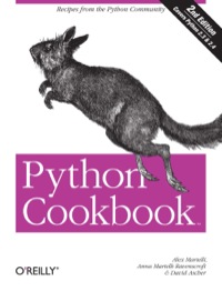 Cover image: Python Cookbook 2nd edition 9780596007973