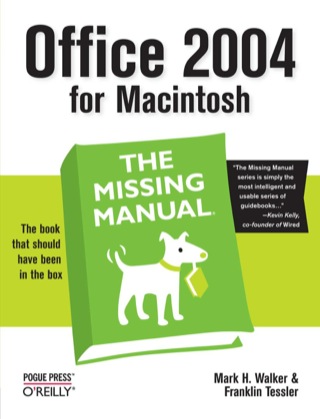 Cover image: Office 2004 for Macintosh: The Missing Manual 1st edition 9780596008208