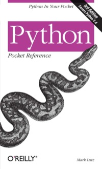 Cover image: Python Pocket Reference 3rd edition 9780596009403