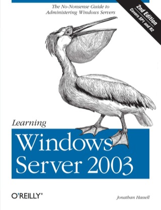 Cover image: Learning Windows Server 2003 2nd edition 9780596101237