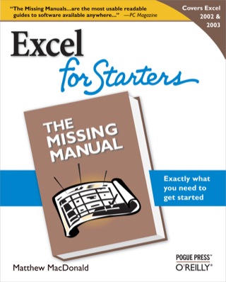 Cover image: Excel 2003 for Starters: The Missing Manual 1st edition 9780596101541