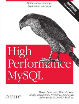 Cover image: High Performance MySQL 2nd edition 9780596101718