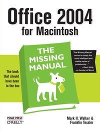 Imagen de portada: Office 2004 for Macintosh: The Missing Manual 1st edition 9780596008208