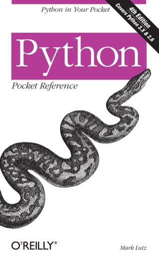 Cover image: Python Pocket Reference 4th edition 9780596158088
