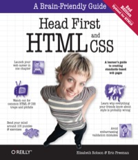 Cover image: Head First HTML and CSS 2nd edition 9780596159900