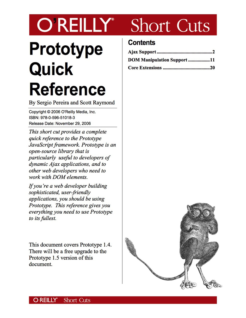 Prototype Quick Reference 1st Edition