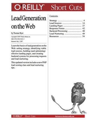 Cover image: Lead Generation on the Web 1st edition 9780596557461