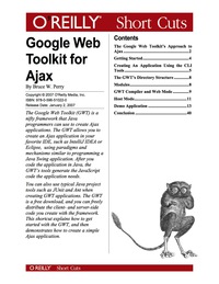 Cover image: Google Web Toolkit for Ajax 1st edition 9780596557478