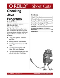 Cover image: Checking Java Programs 1st edition 9780596557485