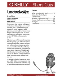 Cover image: Unobtrusive Ajax 1st edition 9780596557492