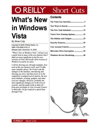 Cover image: What's New in Windows Vista? 1st edition 9780596557515