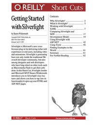 Cover image: Getting Started with Silverlight 1st edition 9780596557645