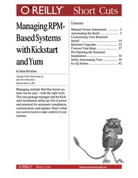 Imagen de portada: Managing RPM-Based Systems with Kickstart and Yum 1st edition 9780596557720
