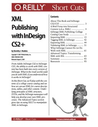Cover image: XML Publishing with InDesign CS2 1st edition 9780596557737