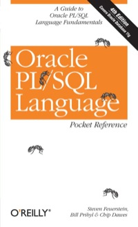 Cover image: Oracle PL/SQL Language Pocket Reference 4th edition 9780596514044